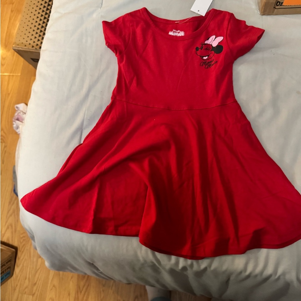 Disney Red Minnie Mouse Casual Dress